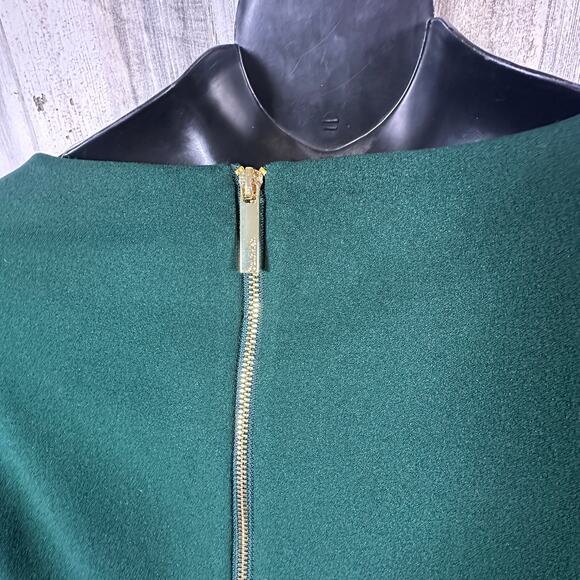 Calvin Klein Forest Green Ruffle Midi Dress 16 NWT | MSRP $139 | Elegant Chic - Picture 6 of 8